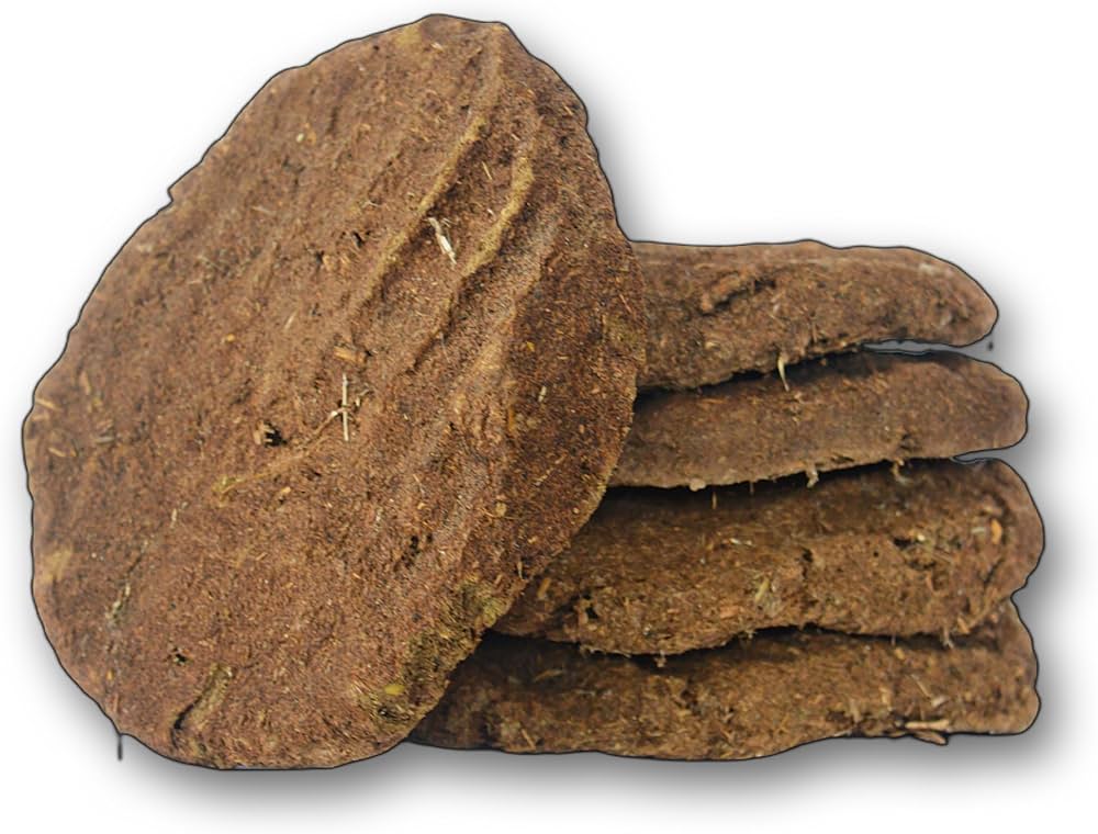 Desi Cow Dung Cakes – Pack of 8 (Gobar Uple / Kande)