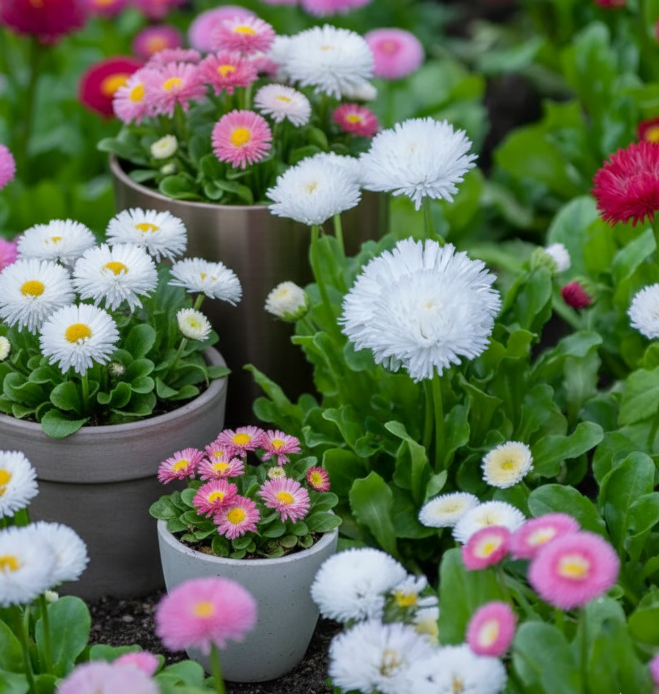 Daisy Double Mix Seeds (250-300seeds)