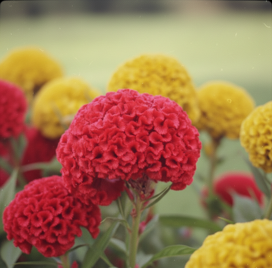 Celosia Cockscomb Dwarf Mix Seeds(150-200 seeds)