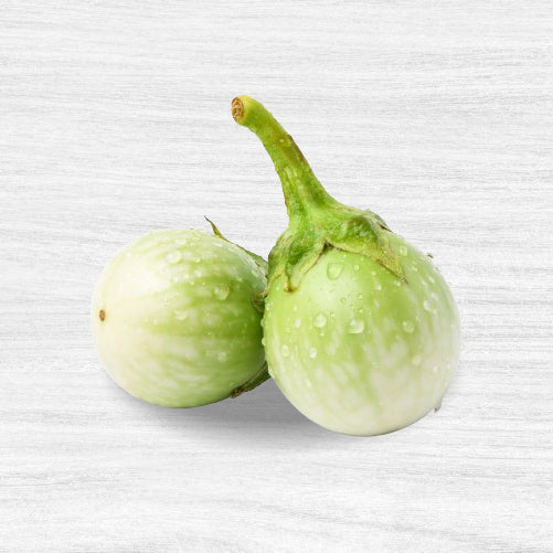 Brinjal Round Green Seeds (बैंगन) | Vegetable Seeds(30-35 seeds)