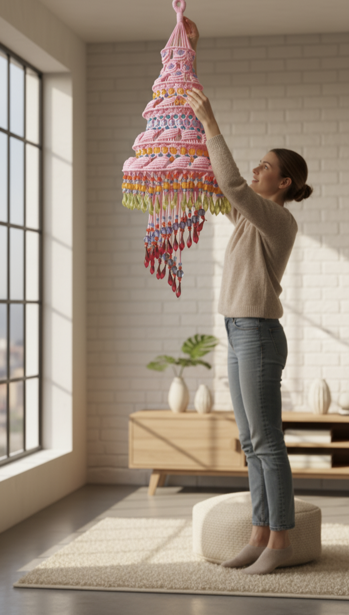 Handmade Macramé Jhumar / Hanging Décor