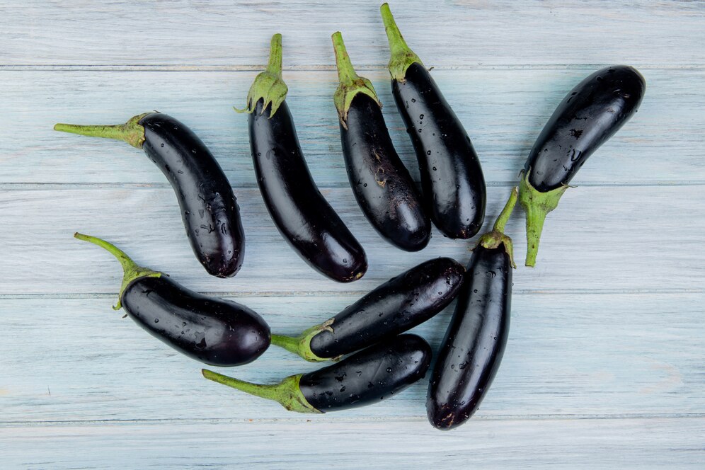 Brinjal Black Long Baingan (बैंगन) | Vegetable Seeds(30-35 seeds)