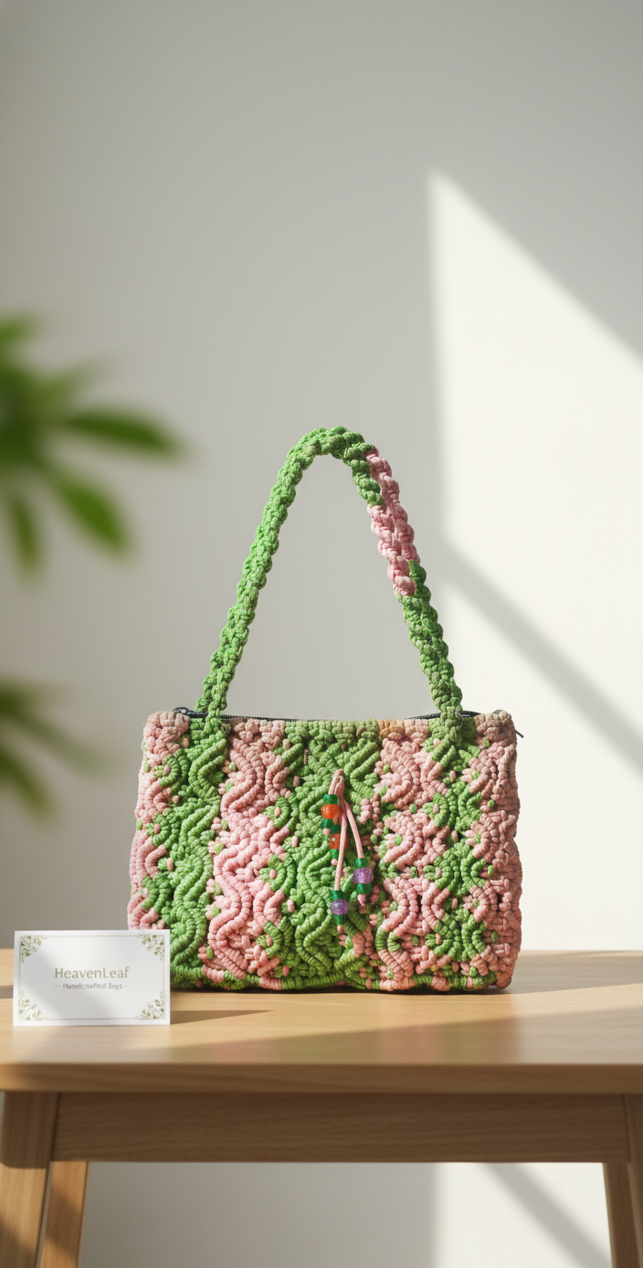 Handmade macram bag-small