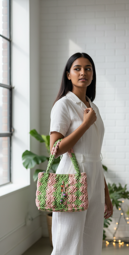 Handmade macram bag-small