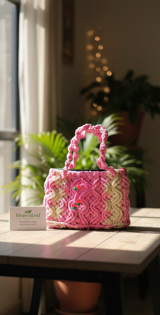 Handmade macram bag-small