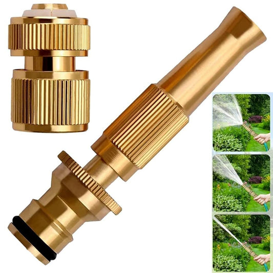 High pressure water adjustable brass nozzle water spray gun for gardening and car wash