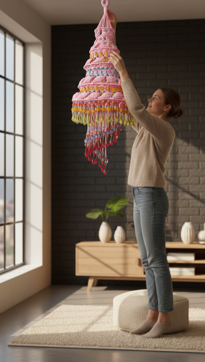 Handmade Macramé Jhumar / Hanging Décor