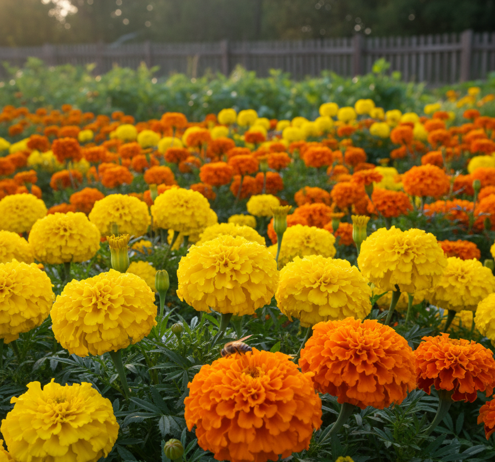 Marigold Yellow and orange Flower Seeds (गेंदा)(50-60seeds)
