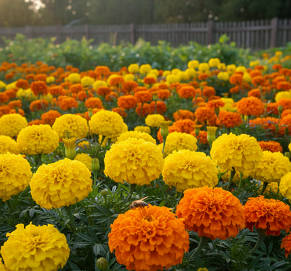 Marigold Yellow and orange Flower Seeds (गेंदा)(50-60seeds)