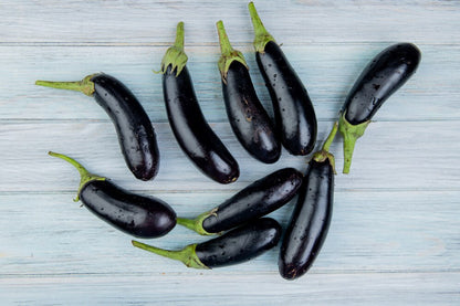 Brinjal Black Long Baingan (बैंगन) | Vegetable Seeds(30-35 seeds)